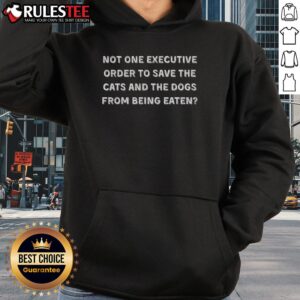 Alternative view of Funny Anti Trump Executive Order Eating Cat And Dogs T-Shirt