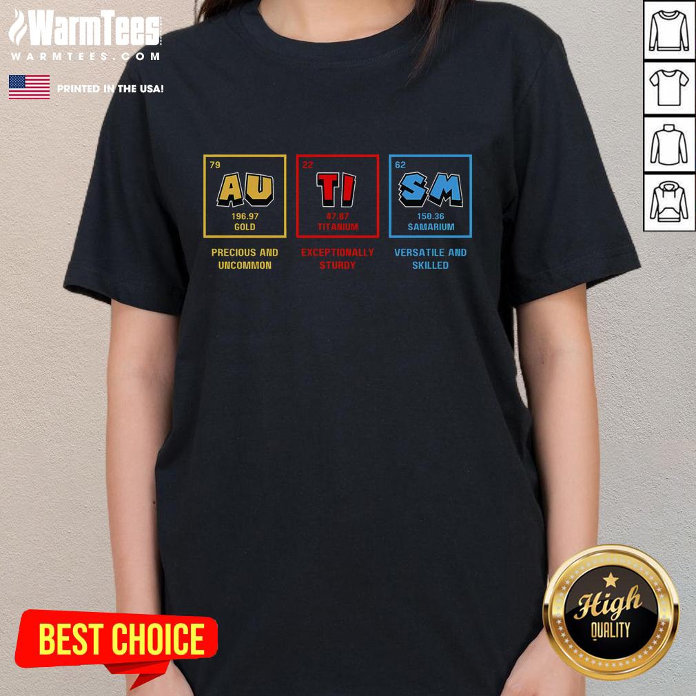 Funny Autism Periodic Table Elets Neurodiversity T-Shirt - Image 3