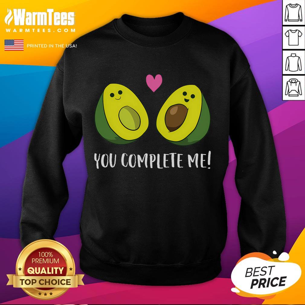 Funny Avocado You Complete Me Cute Avocado T-Shirt - Image 5