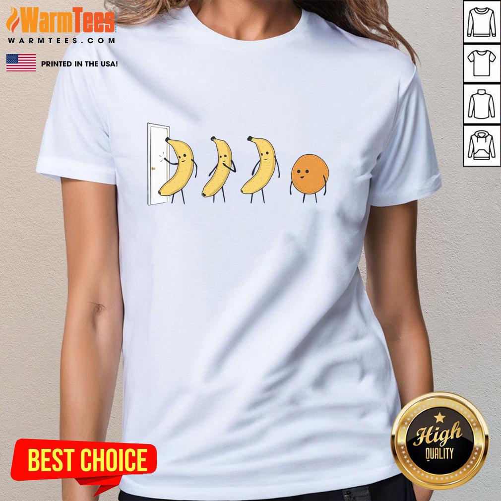 Funny Banana Orange Knock Knock T-Shirt - Image 3