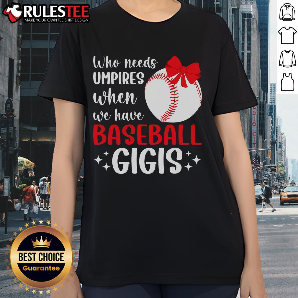 Funny Baseball Gigi Grandma Gigi Of A Baseball Player Gigi T-Shirt - Image 3