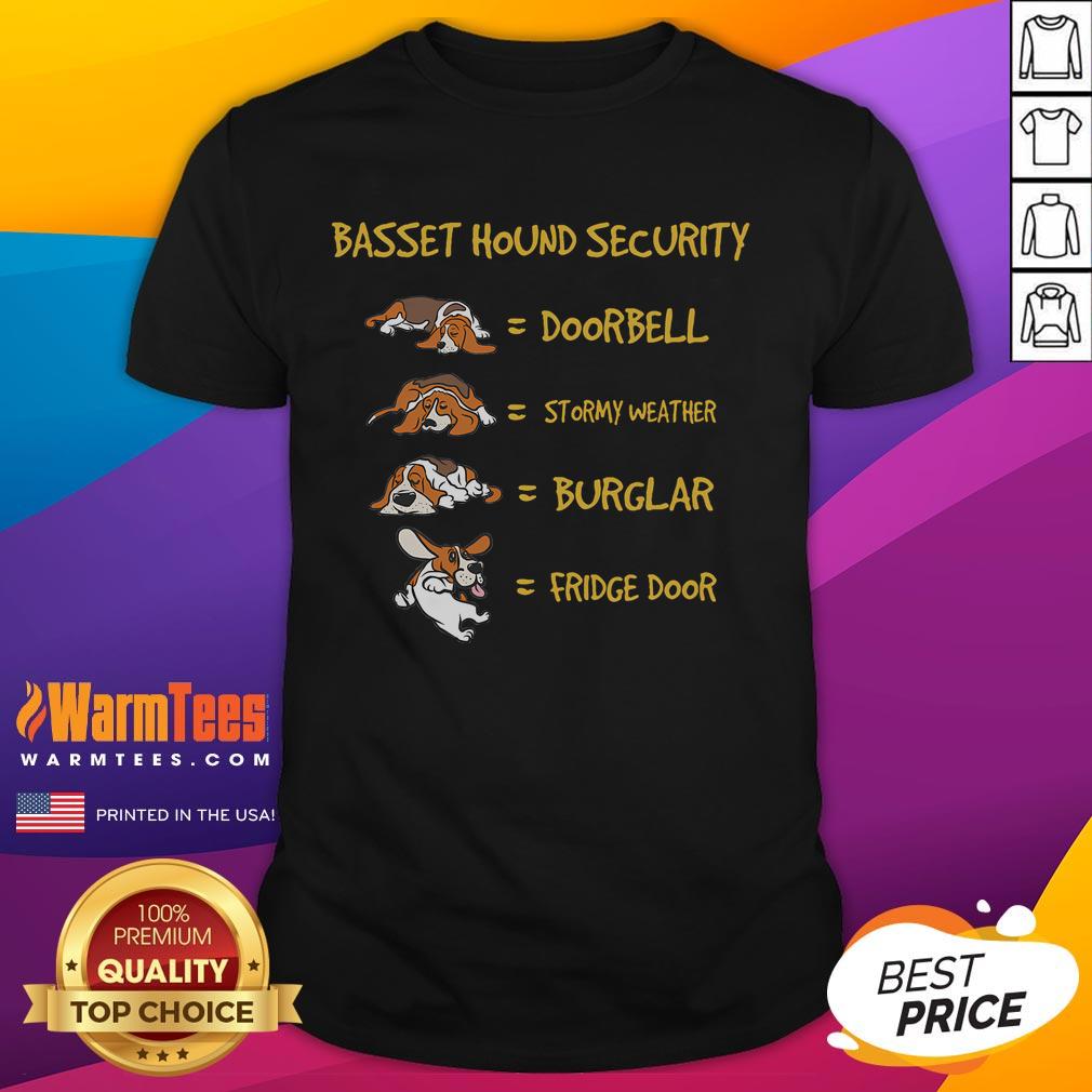 Funny Basset Hound Security T-Shirt