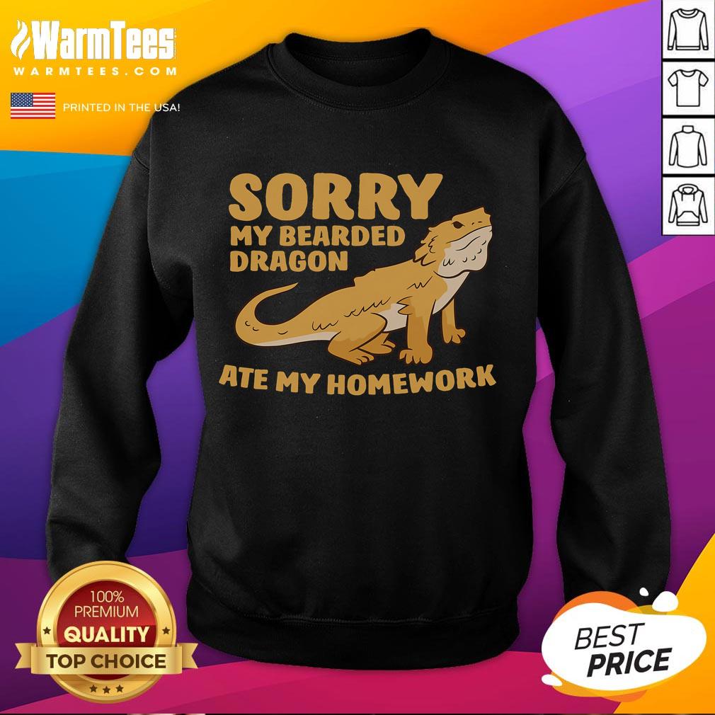 Funny Bearded Dragon School My Bearded Dragon Ate My Homework T-Shirt - Image 5