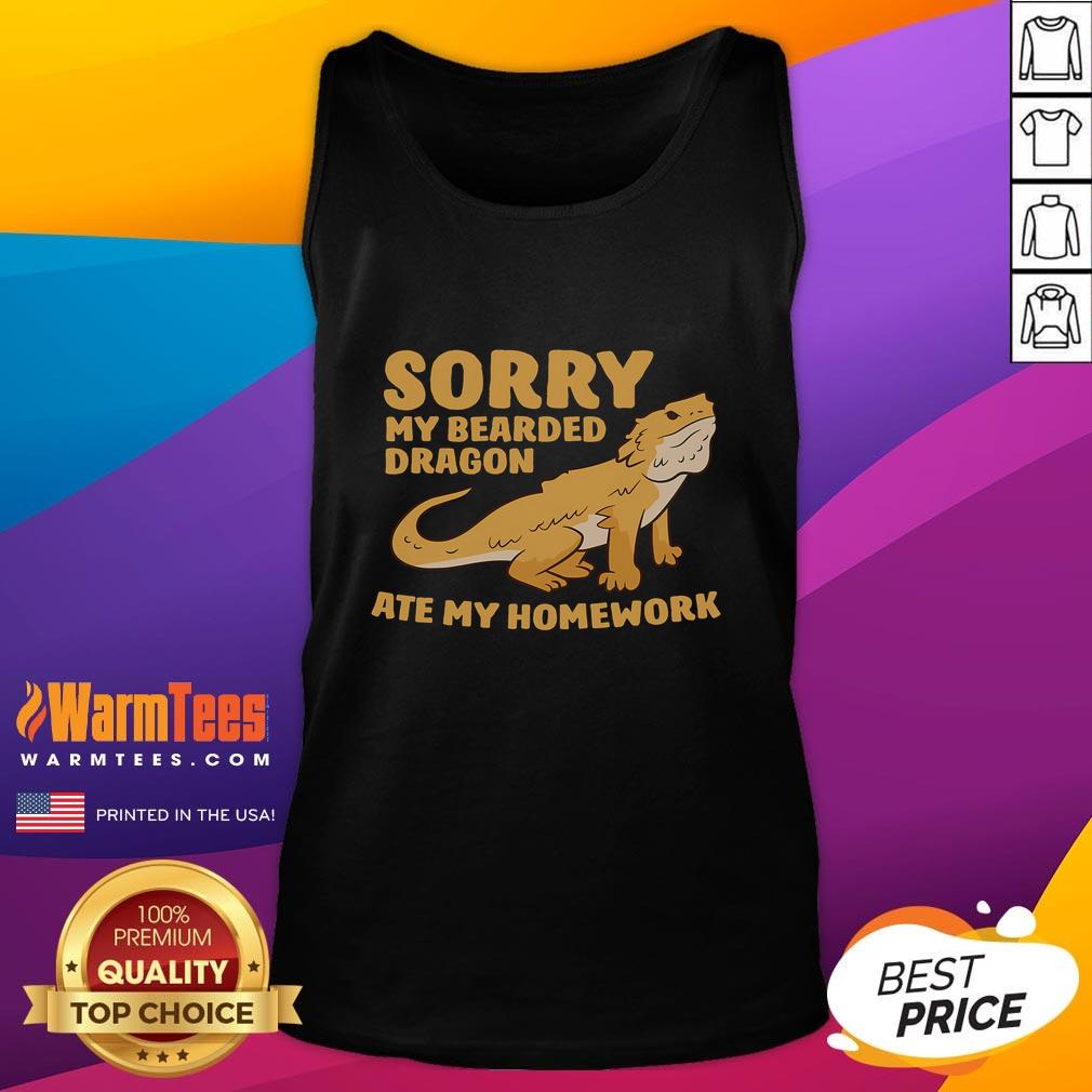Funny Bearded Dragon School My Bearded Dragon Ate My Homework T-Shirt - Image 4