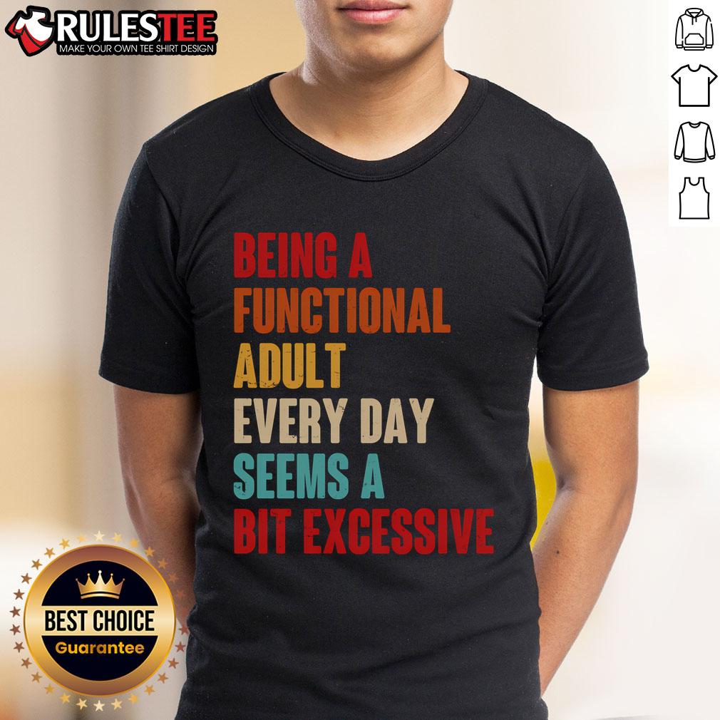 Funny Being A Functional Adult Every Day Seems A Bit Excessive T-Shirt