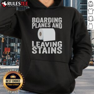 Alternative view of Funny Boarding Planes Leaving Stains T-Shirt