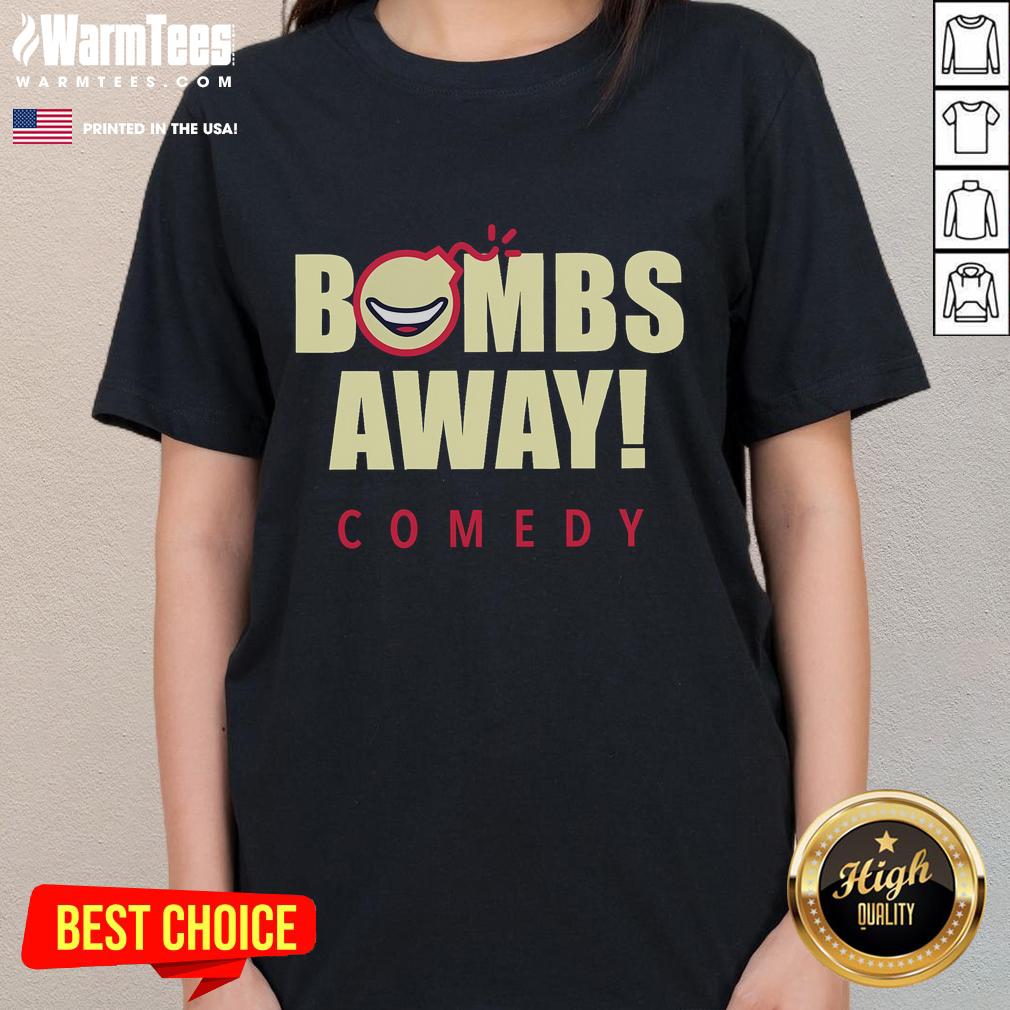 Funny Bomb Logo Bombs Away Comedy T-Shirt - Image 3