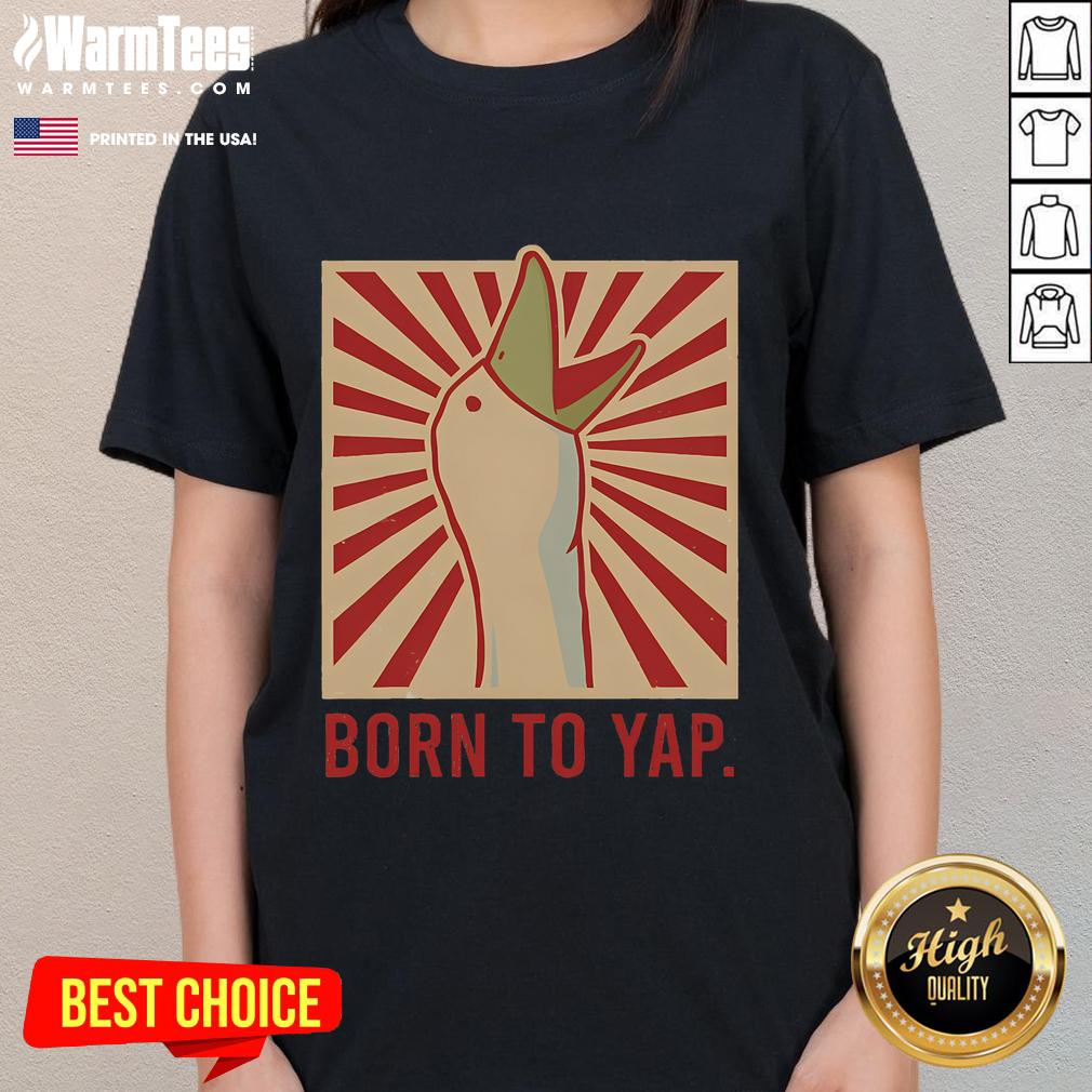 Funny Born To Tap Goose Silly Honk Retro Vintage T-Shirt - Image 3