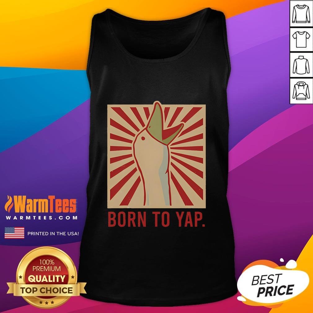 Funny Born To Tap Goose Silly Honk Retro Vintage T-Shirt - Image 4