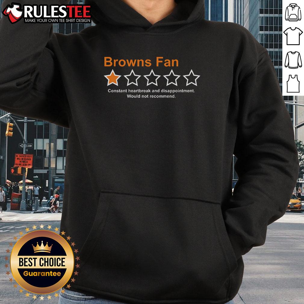 Funny Browns Fan Constant Heartbreak And Disappointment T-Shirt - Image 2