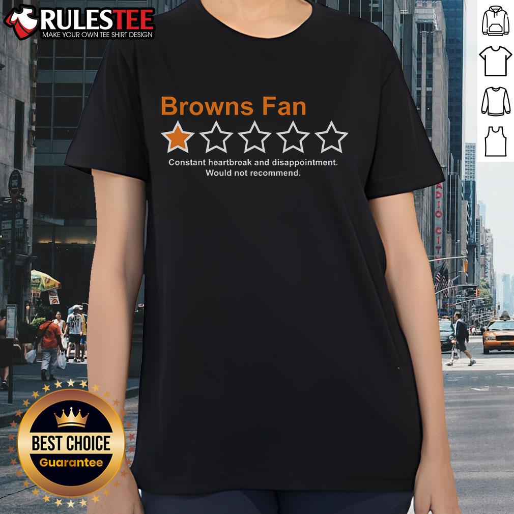 Funny Browns Fan Constant Heartbreak And Disappointment T-Shirt - Image 3