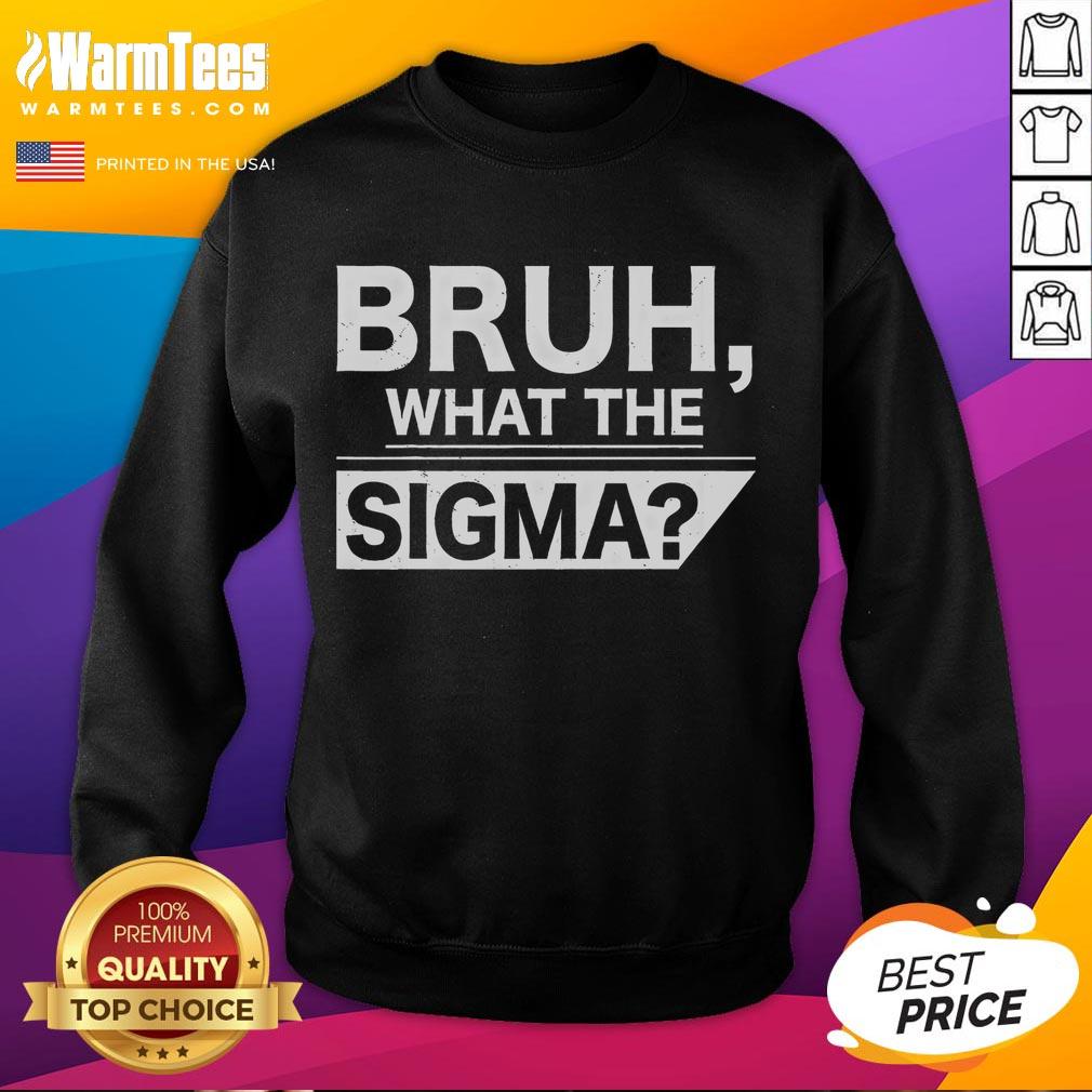 Funny Bruh What The Sigma Meme Ns Sigma T-Shirt - Image 5