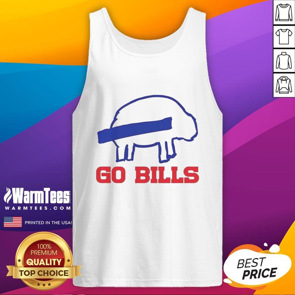 Funny Buffalo Bills Football Go Bills Sketch T-Shirt - Image 4