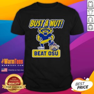Funny Bust A Nut Beat OSU Michigan Wolverines T-Shirt