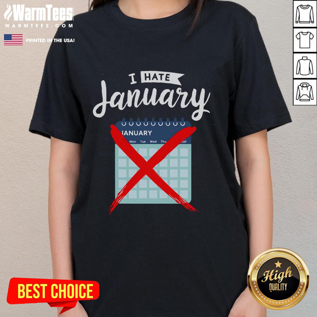 Funny Calendar January New Year 2025 Personal Organizers T-Shirt - Image 3