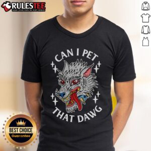 Funny Can I Pet That Dawg Can I Pet That Dog Wolf Tattoo Art T-Shirt