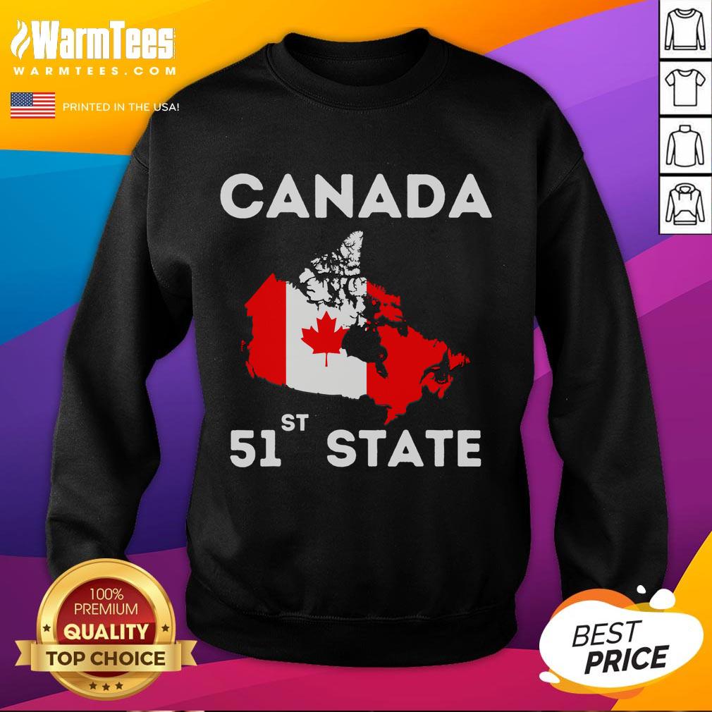 Funny Canada 51st State Trump Canada Meme T-Shirt - Image 5