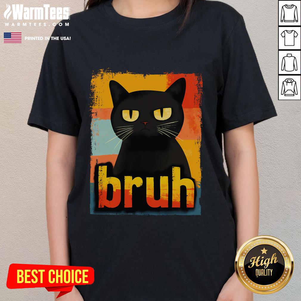 Funny Cat Bruh For Teen Meme T-Shirt - Image 3