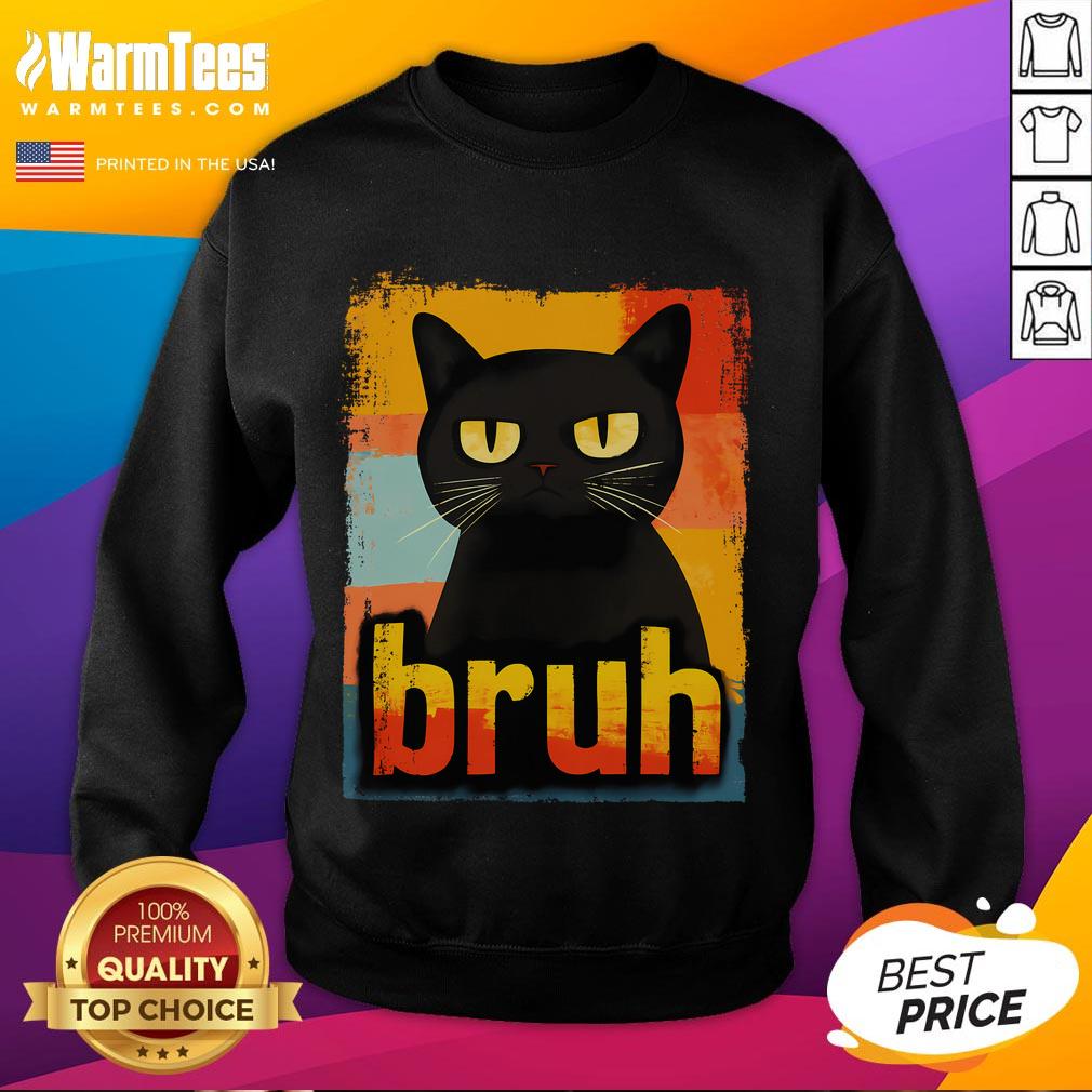 Funny Cat Bruh For Teen Meme T-Shirt - Image 5