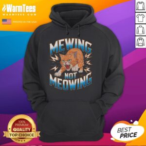 Alternative view of Funny Cat Meme Mewing Not Meowing T-Shirt