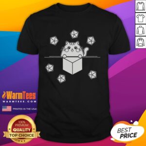 Funny Cat Throwing Dice Cat Lover T-Shirt