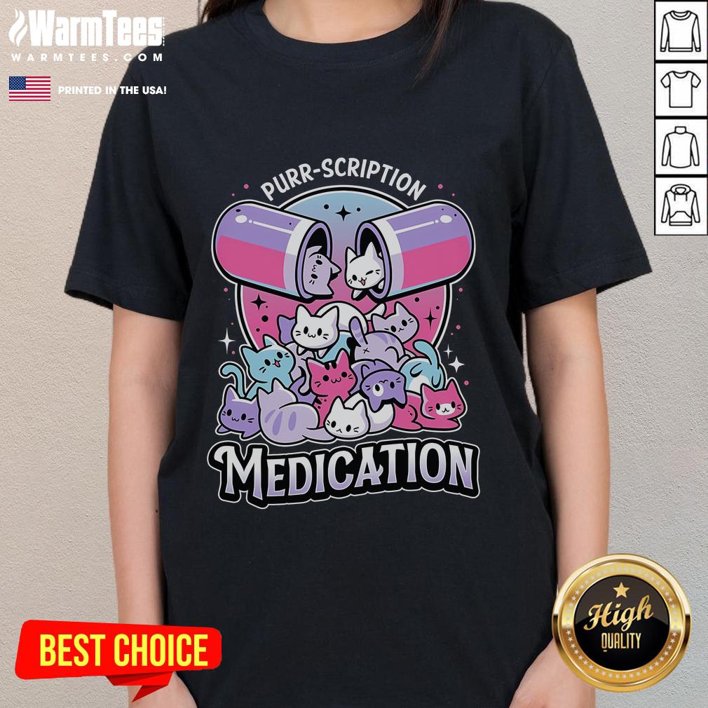 Funny Cats Medicine Happy Kitten Pill T-Shirt - Image 3