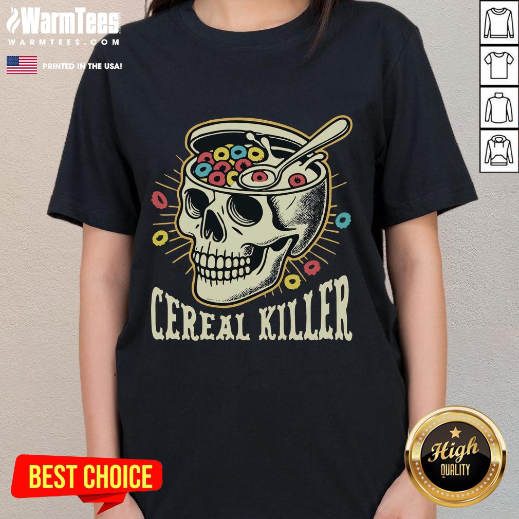 Funny Cereal Killer Skull T-Shirt - Image 3