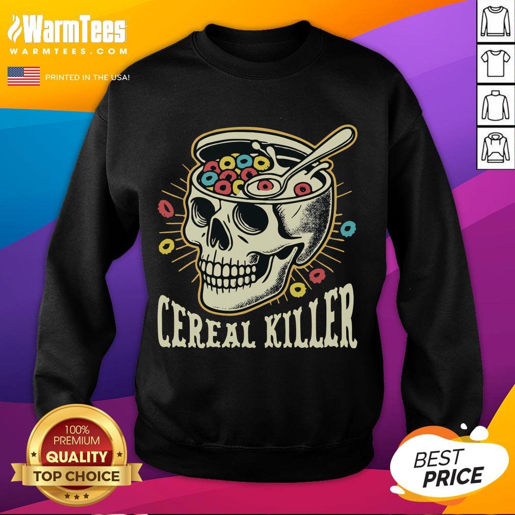 Funny Cereal Killer Skull T-Shirt - Image 5