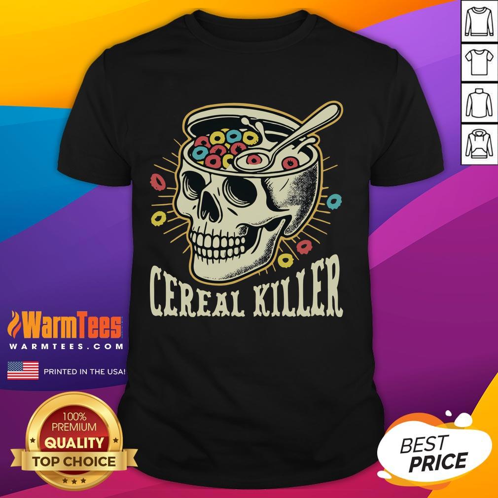 Funny Cereal Killer Skull T-Shirt