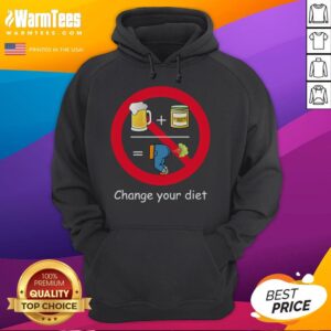 Alternative view of Funny Change Your Diet T-Shirt
