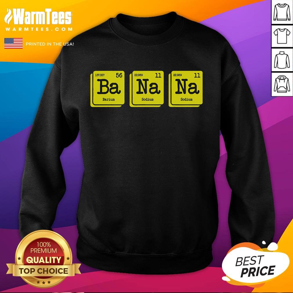 Funny Chemistry Yellow Banana Periodic Table Food Lover T-Shirt - Image 5