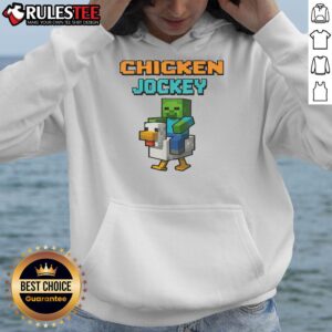 Alternative view of Funny Chicken Jockey Zombie Pixel Art Zombie Gamer T-Shirt