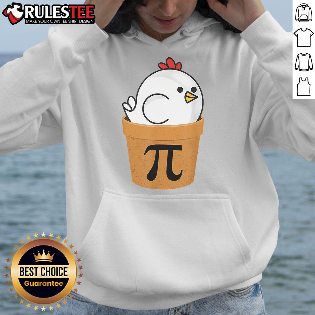 Funny Chicken Pot Pi Shirt Day Pie Math Lover 3.14 T-Shirt - Image 2