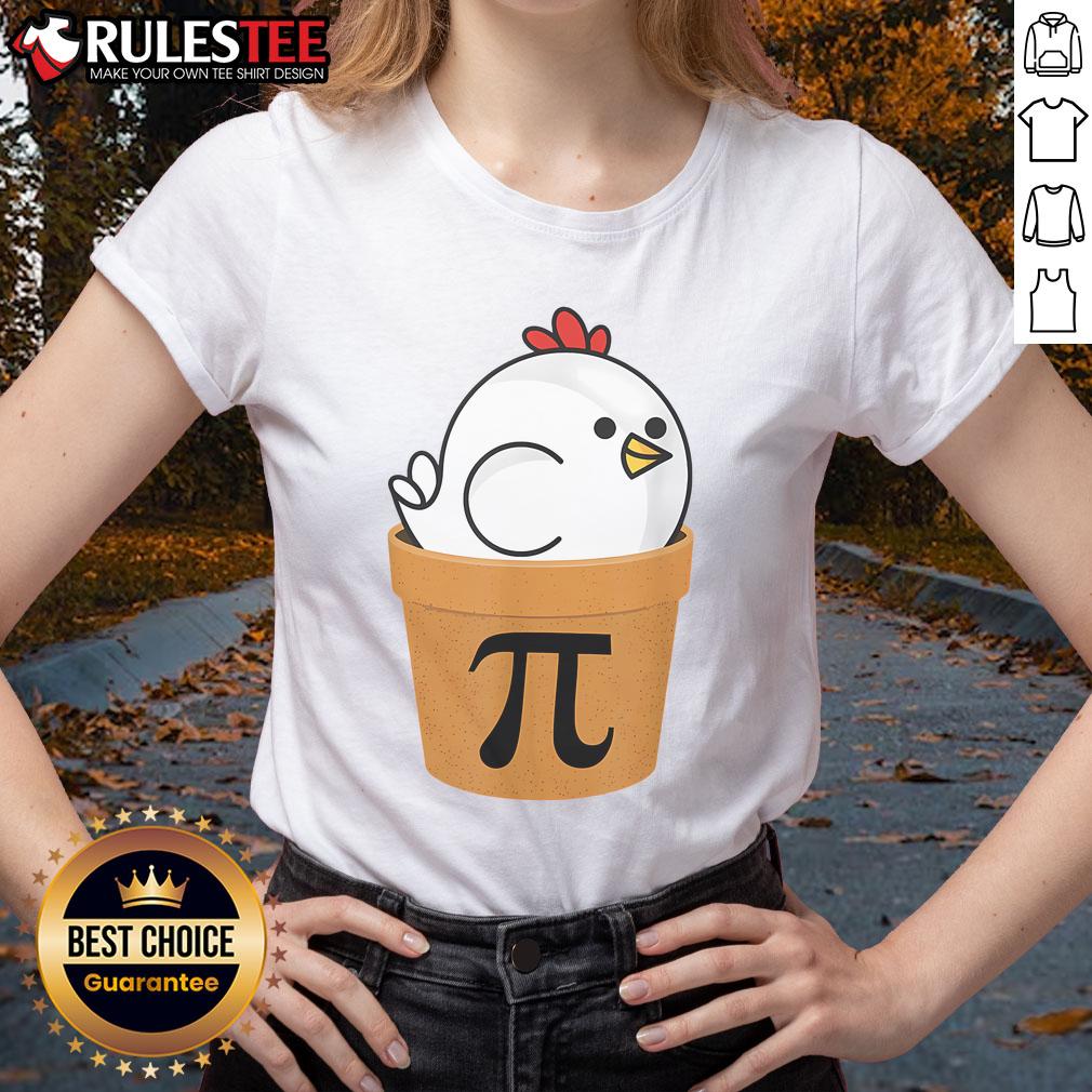 Funny Chicken Pot Pi Shirt Day Pie Math Lover 3.14 T-Shirt - Image 3