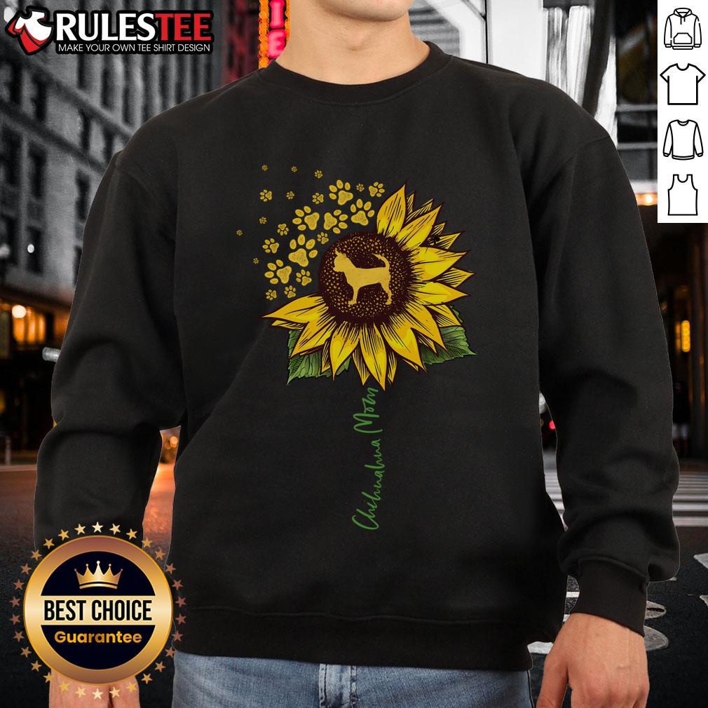 Funny Chihuahua Mom Sunflower Chihuahua Lover T-Shirt - Image 5