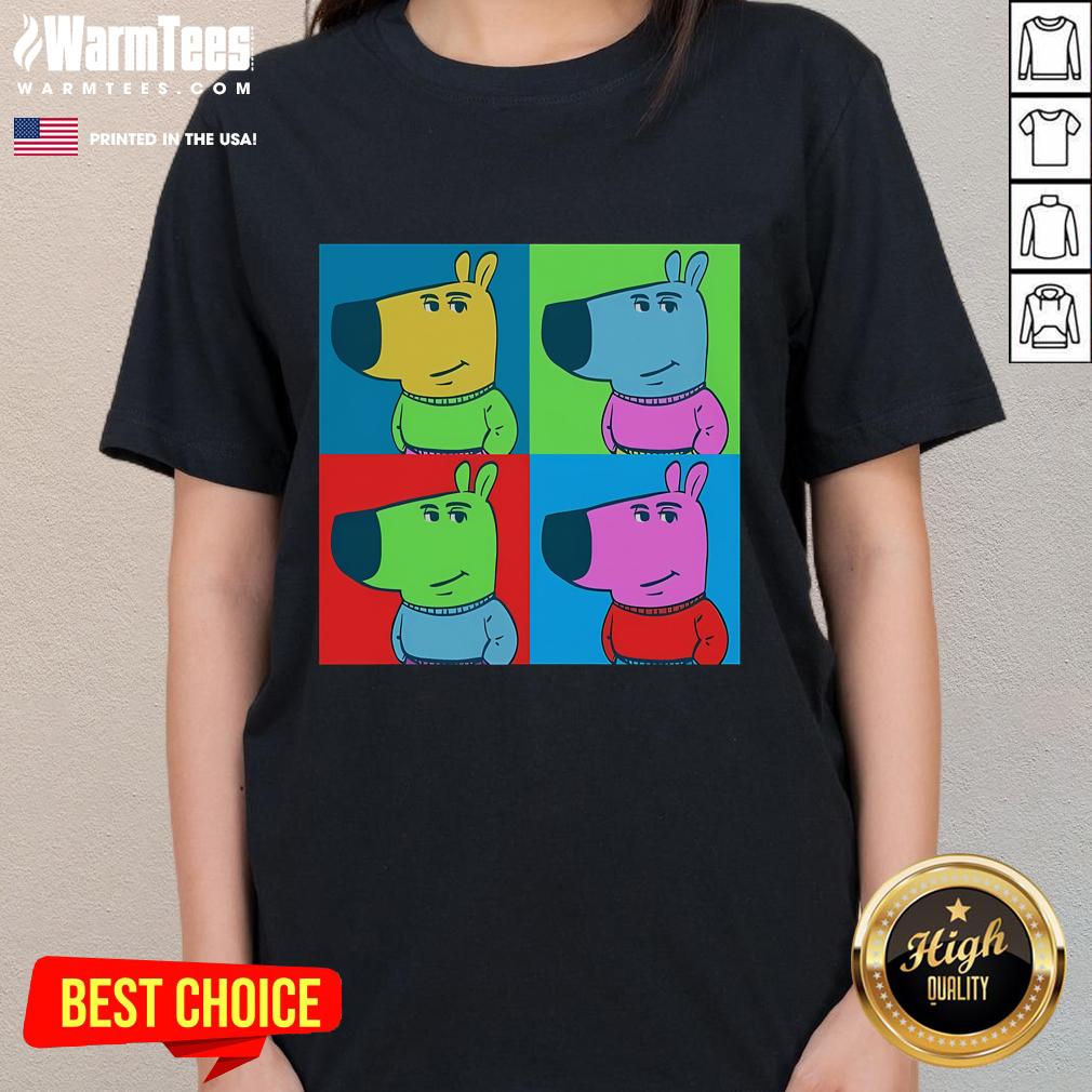 Funny Chill Pop Art Chill Guy Meme T-Shirt - Image 3