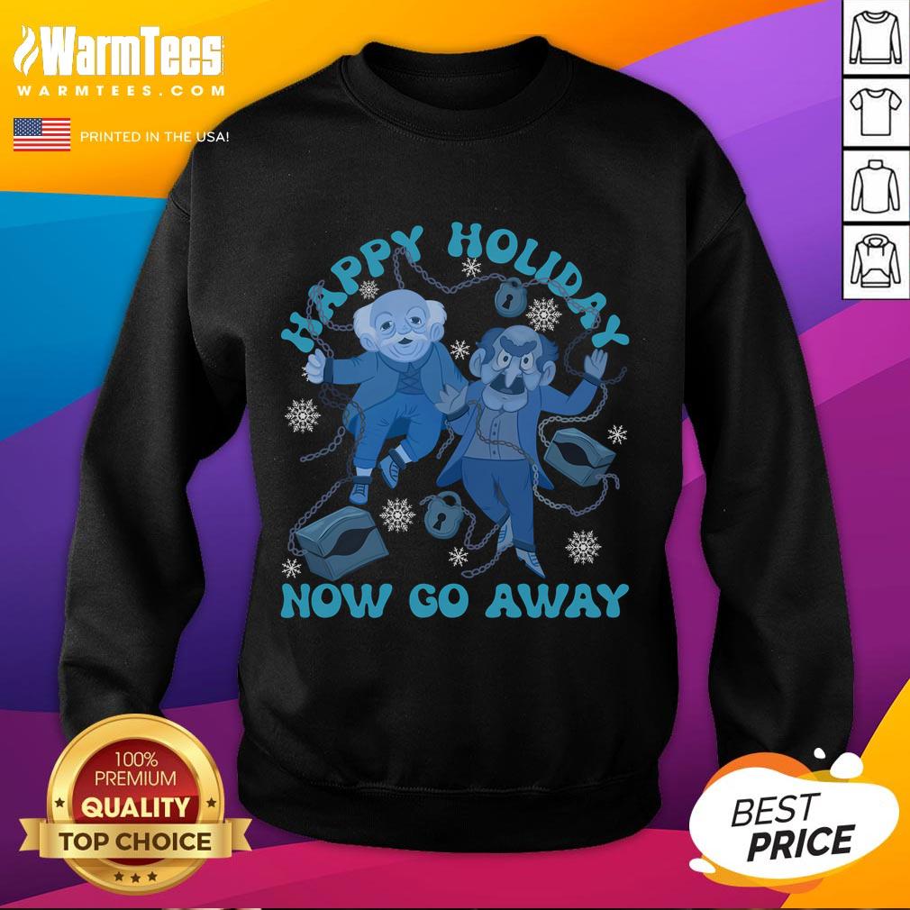 Funny Christmas Jacob And Robert Marley Happy Holiday Now Go Away T-Shirt - Image 5