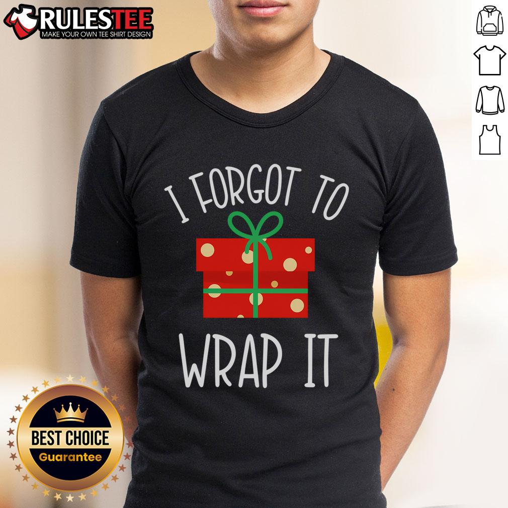 Funny Christmas Pregnancy Announcement I Forgot To Wrap It T-Shirt