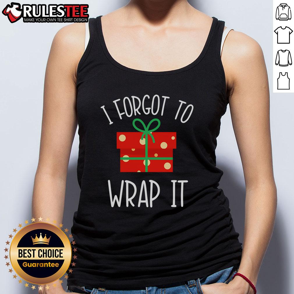 Funny Christmas Pregnancy Announcement I Forgot To Wrap It T-Shirt - Image 4