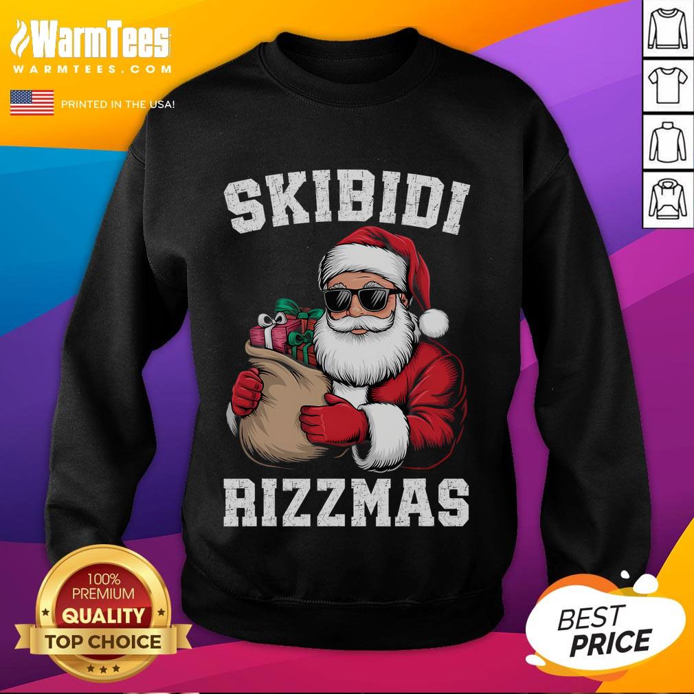 Funny Christmas Rizz Santa Claus Xmas T-Shirt - Image 5