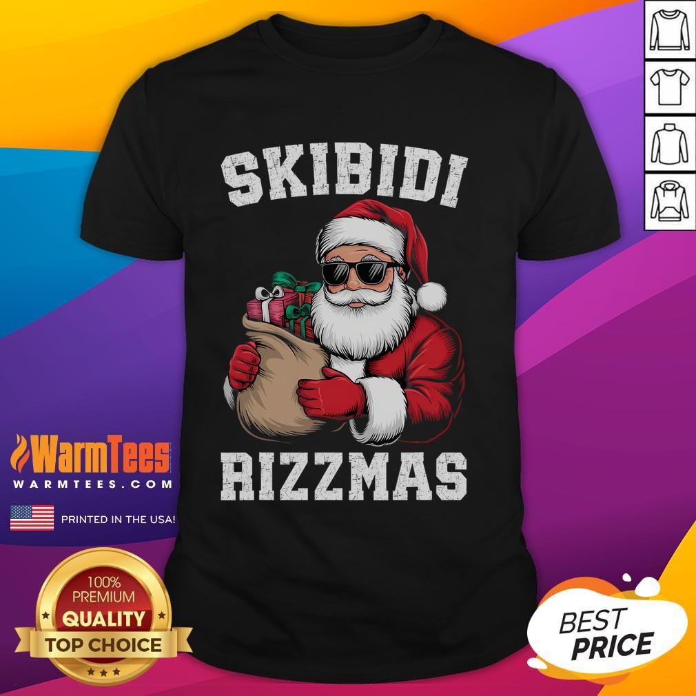 Funny Christmas Rizz Santa Claus Xmas T-Shirt