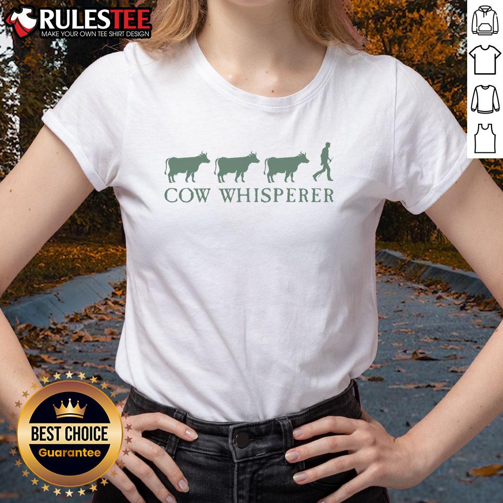 Funny Cow Whisperer Farmer Farming Lovers T-Shirt - Image 3