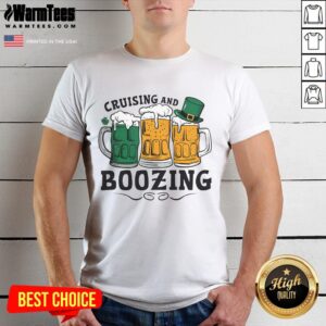 Funny Cruising And Boozing St Patrick's Day T-Shirt