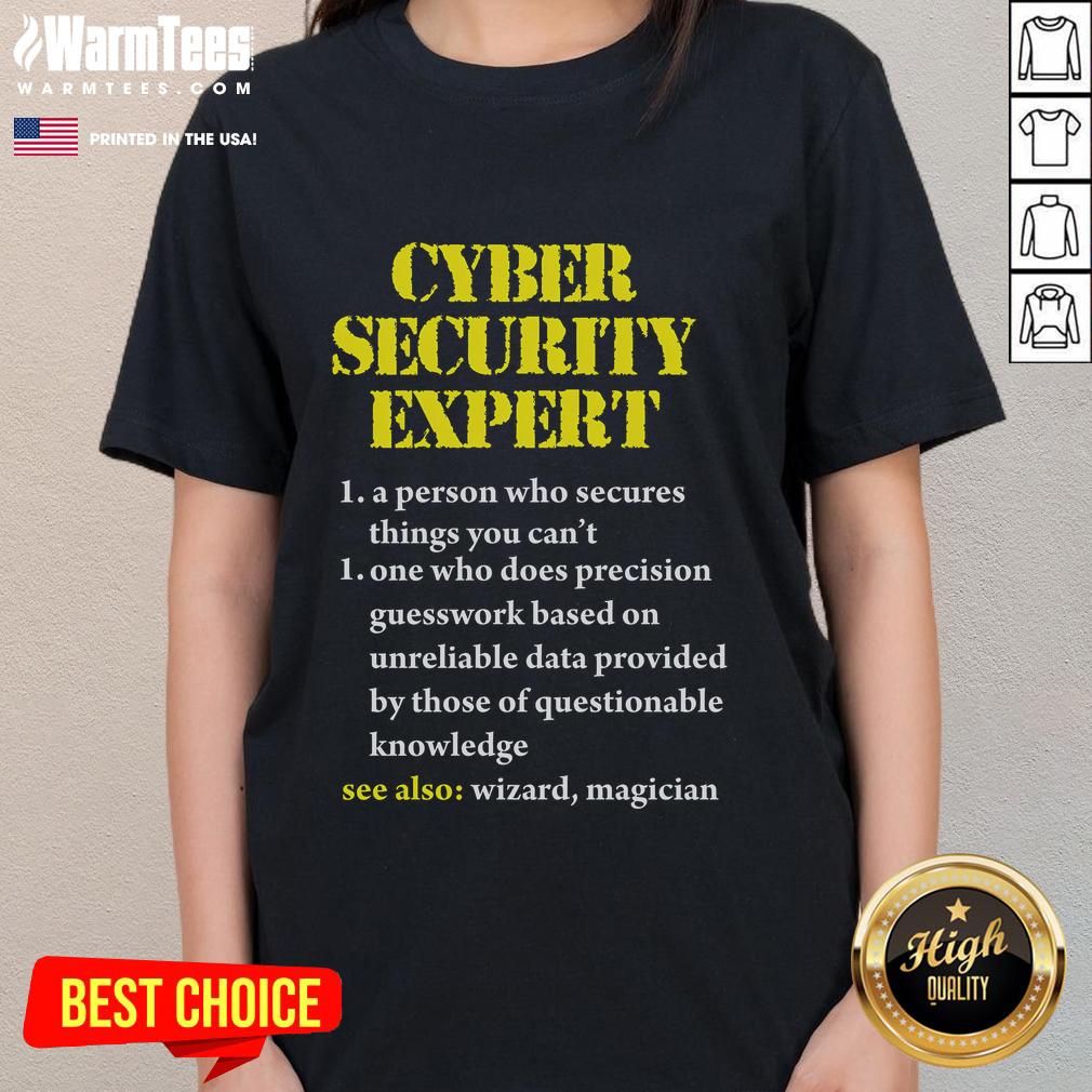 Funny Cybersecurity Definition Expert Computer Engineer T-Shirt - Image 3