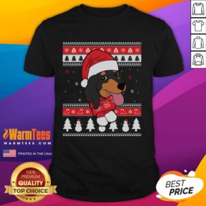 Funny Dachshund Dog Ugly Christmas T-Shirt