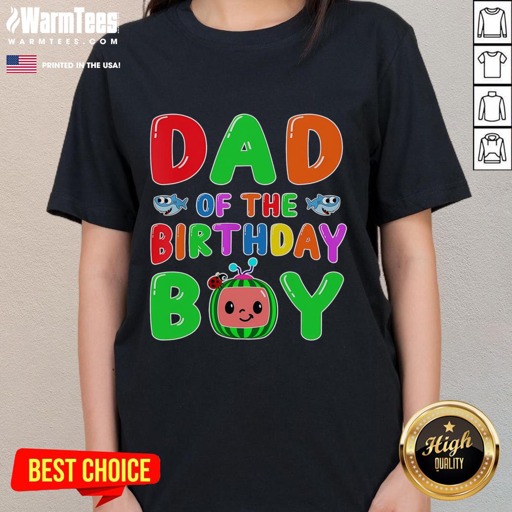Funny Dad Of The Birthday Boy Melon Family Matching T-Shirt - Image 3