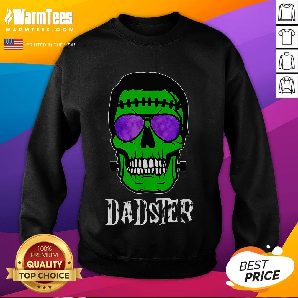 Funny Dadster Dad Monster Halloween Costume Daddy Father T-Shirt - Image 5