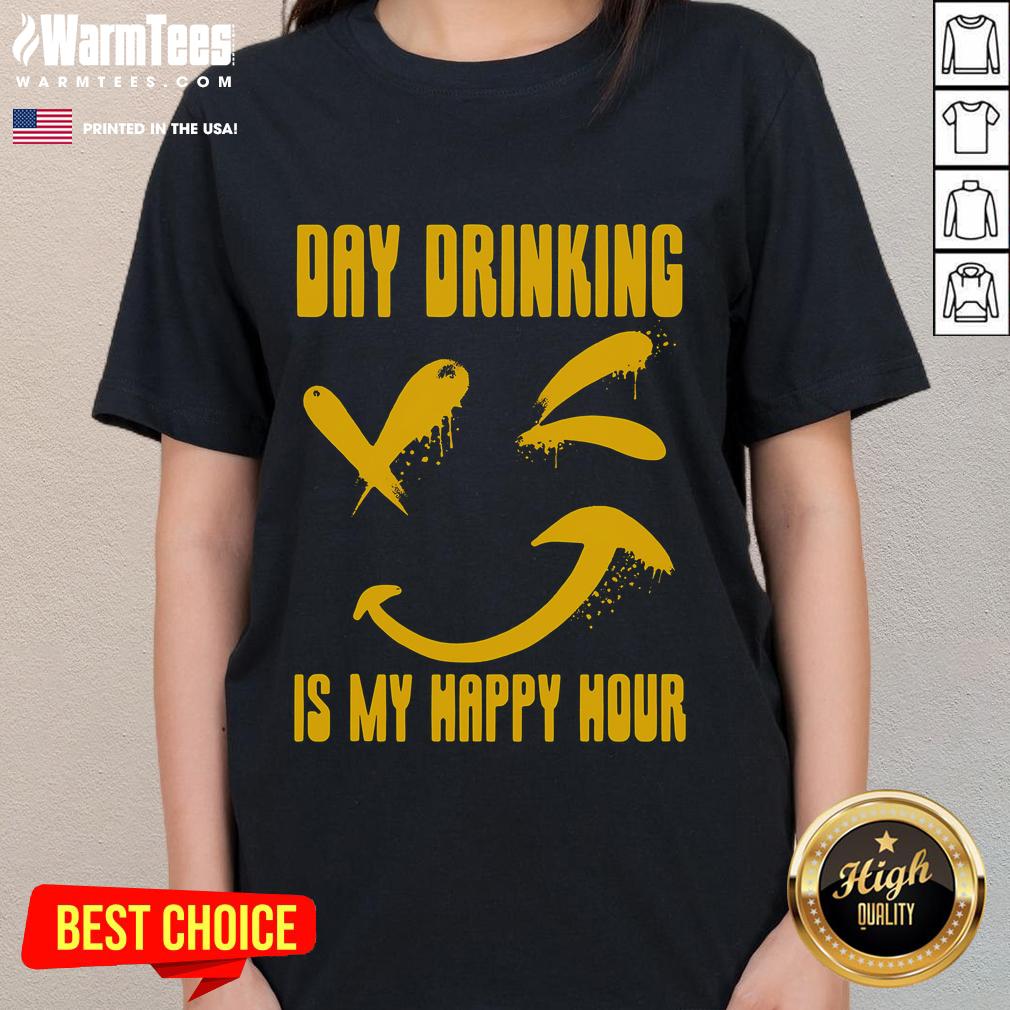 Funny Day Ing Is My Happy Hour Funny Hobbyist Saying Puns T-Shirt - Image 3