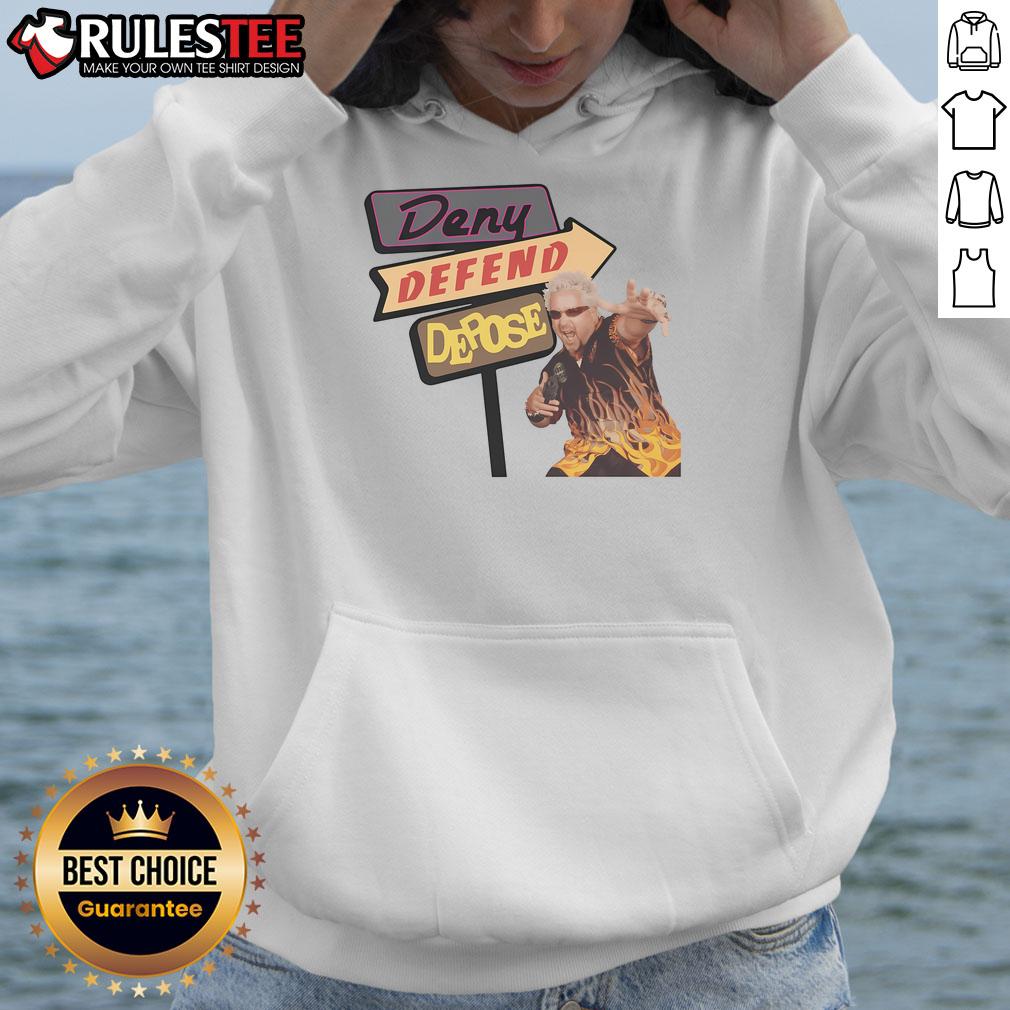 Funny Deny Defend Depose Drive-Ins T-Shirt - Image 2