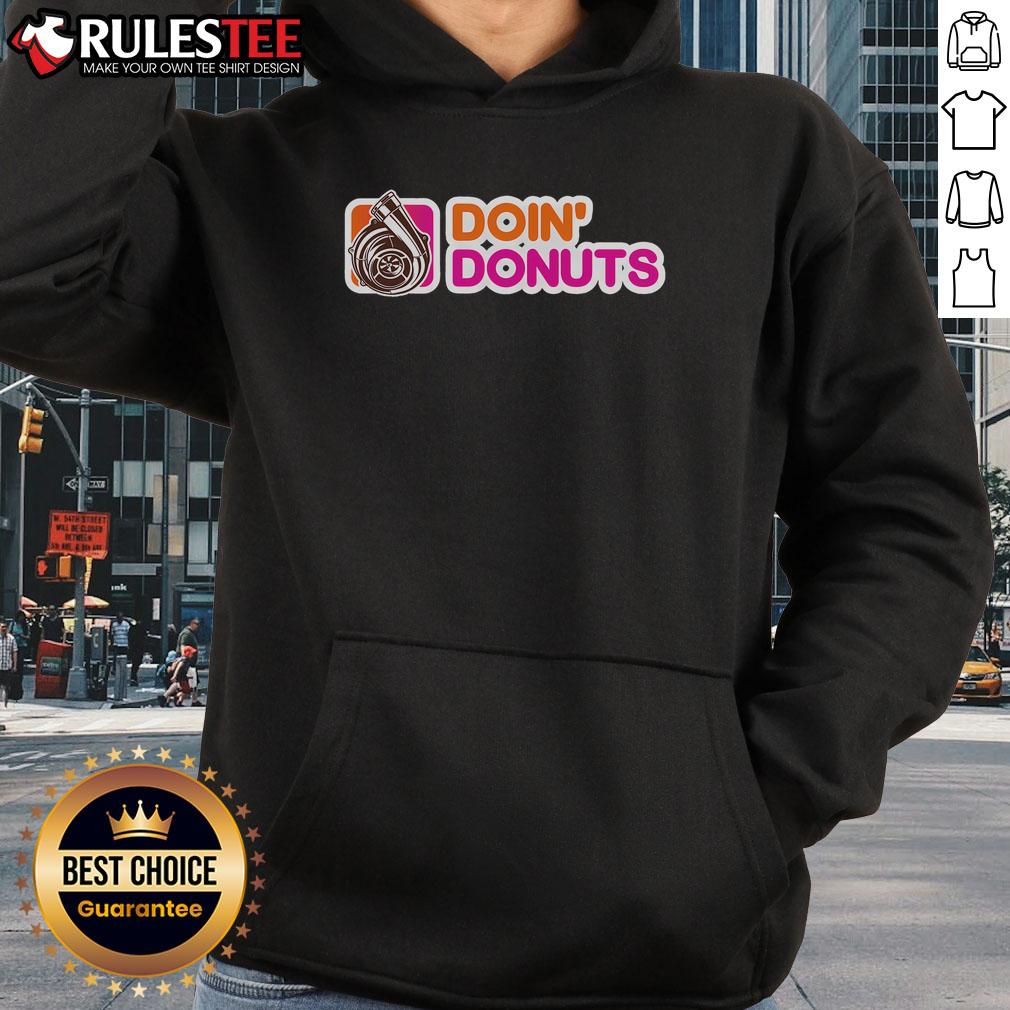 Funny Doin Donuts Racing Drift Car Enthusiast Turbo Motor T-Shirt - Image 2